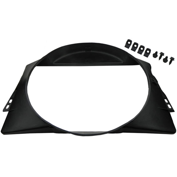 1964-67 Pontiac A-Body Radiator Fan Shroud With Mounting Hardware For Cars Without AC 9pc