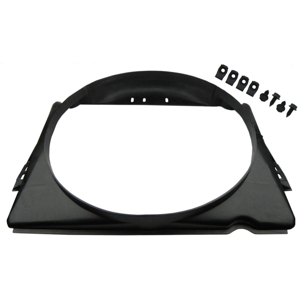 1964-67 Pontiac A-Body Radiator Fan Shroud With Mounting Hardware For Cars With AC 9pc