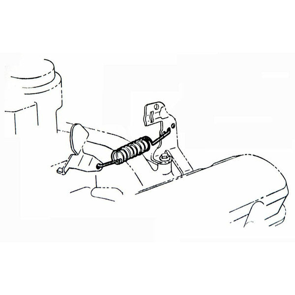 1964-79 Pontiac, GTO, Firebird 4bbl Throttle Return Spring - Silver Zinc.