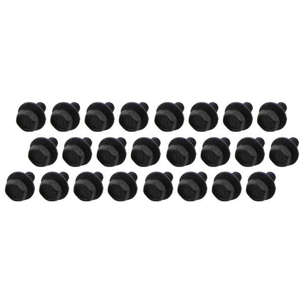 1968-72 GM Door Hardware Screws - 1/4-20 Thread 1/2" Thread Length With 5/8" Gripper Washer 24pc