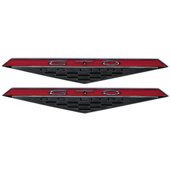 1965-68 Pontiac GTO Interior Door-Panel Emblems, 2pc