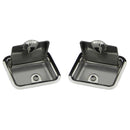 1964-67 GM A-Body Rear Arm Rest Ashtrays Not convertible Stainless Steel 2pc