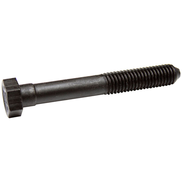 1/2" - 13 x 3.90" Hex Bolt, 3/4" Head.  GM A-Body and F-Body. Front Control Arm Bolt Tapered End. Finish: Black Phosphate & Oil.