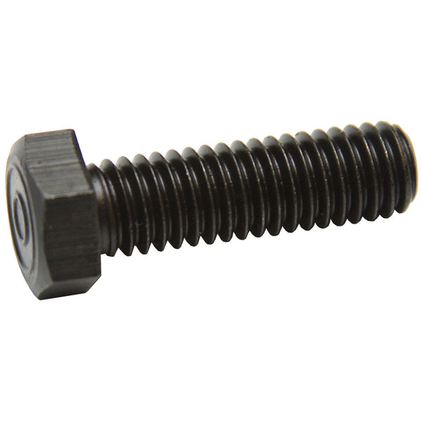 3/8" - 16 x 1.25" x Full Thread, Grade 8 Hex Bolt, 9/16" Head.  Pontiac Exhaust Manifold Bolt. Finish: Black Phosphate & Oil