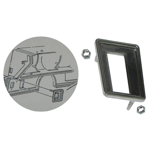 1970-72 Oldsmobile Cutlass Convertible Top Switch Bezel with 2 nuts.