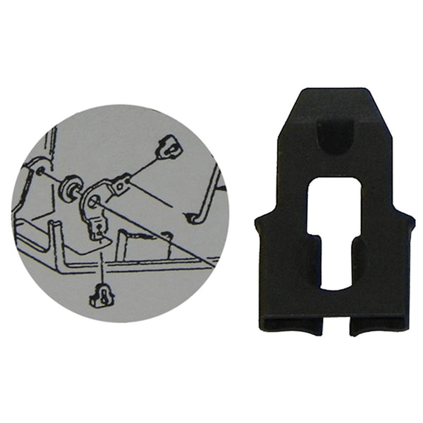 1969-72 Cutlass 442 Hood Release Bell Crank Lock Clip. Also Door Lock Rod Clip.