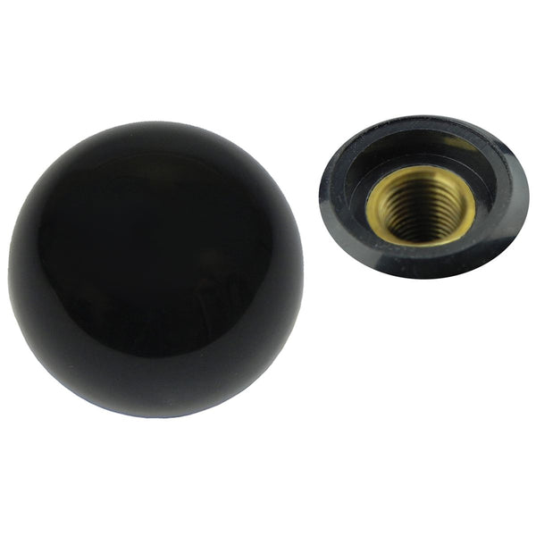 Black Hurst Gear Shift Knob, Fine (3/8"-24) Thread, w/o Letters, w/o Lock Nut