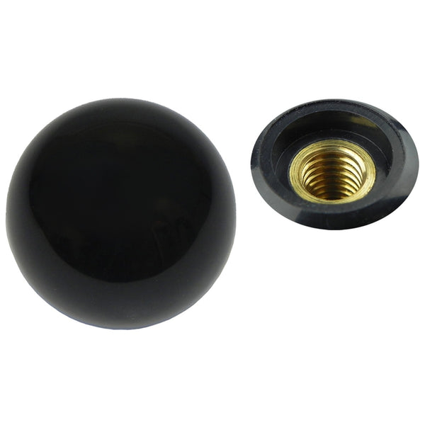 Black Hurst Gear Shift Knob, Coarse (3/8"-16) Thread, w/o Letters, w/o Lock Nut