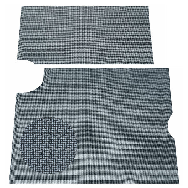 1964-66 Pontiac GTO, Lemans, Tempest Vinyl Felt Backed Trunk Mat Grey Houndstooth 2pc