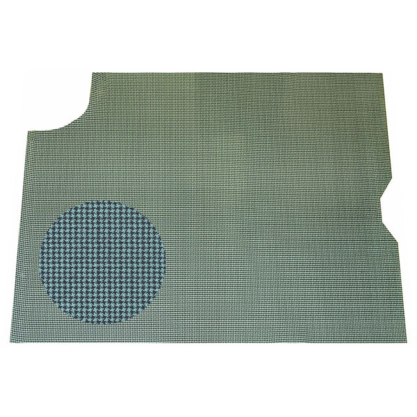 1967 Pontiac GTO, Lemans, Tempest Vinyl Felt Backed Trunk Mat, 1pc Aqua Houndstooth