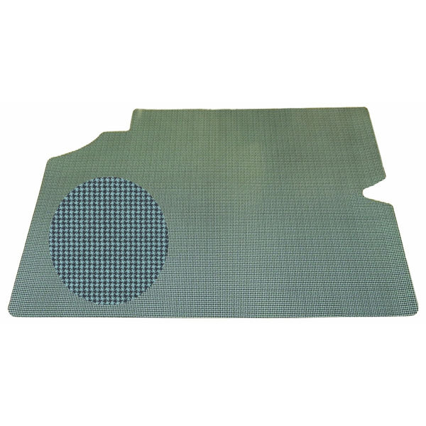 1968 Pontiac GTO, Lemans, Tempest Vinyl Felt Backed Trunk Mat, 1pc, Aqua Houndstooth