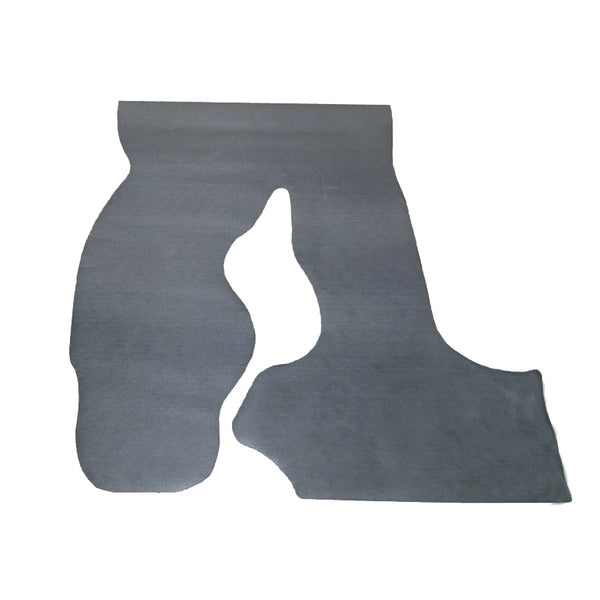 1971-74 Pontiac Ventura, 74 GTO Green/Grey Felt Rubber Backed Trunk Mat, 1pc