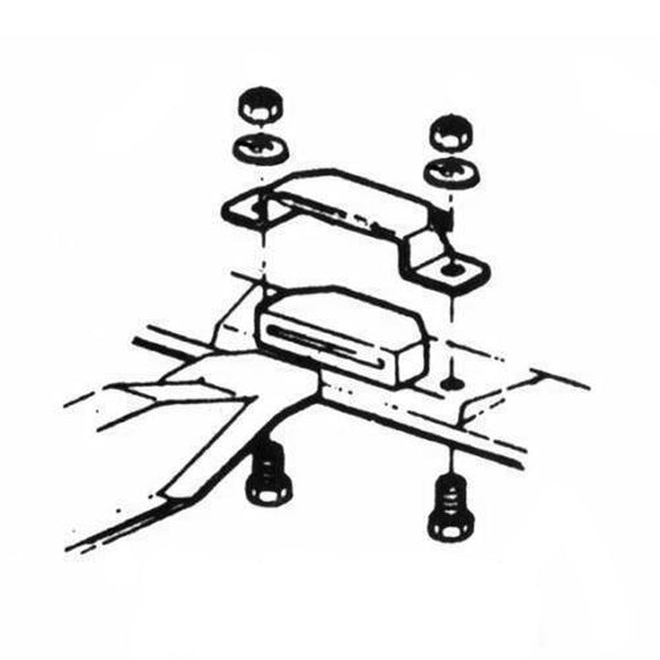 1964-67 Transmission Cross Mount Brackets and Insulators