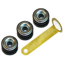 1964-72 GM A-Body Windshield Wiper Motor Mounting Grommets And Brass 4pc