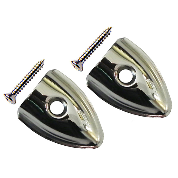 1952-76 GM (All Models) Convertible Top Stainless Trim Corners & Screws 4pc