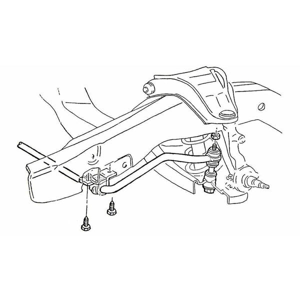 1964-87 GM A-Body G-Body 1970-81 F-Body 1968-79 X-Body Front Sway Bar Bracket Rubber Inserts 1-1/8" 2pc