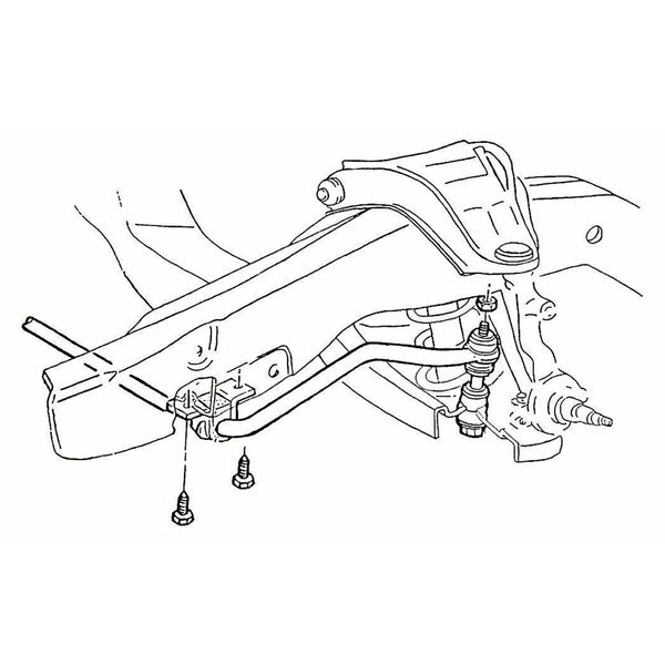 1964-87 GM A-Body G-Body 1970-81 F-Body 1968-79 X-Body Front Sway Bar Bracket Rubber Inserts 1-1/8" 1pc