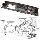 1969-72 Pontiac GTO LeMans Tempest Heater Control Cable Kit Without AC, 3pc.