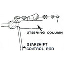 1969-77 GM A-Body Back Drive Steering Column Rod Rubber Insulator & Plastic Bushing.2pc