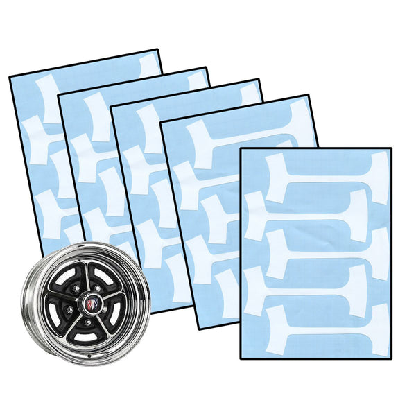 1964-84 Buick 14" & 15" Rally Paint Mask Kit 5pc