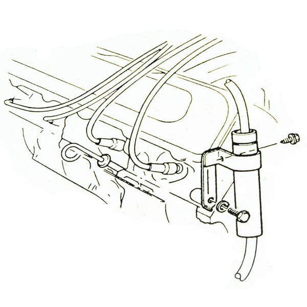 1968-72 Oldsmobile A-Body 400/455 Manual Transmission Positive Battery Cable Tube 1pc
