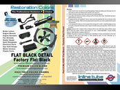 Flat Black Detail Spray Paint 1pc