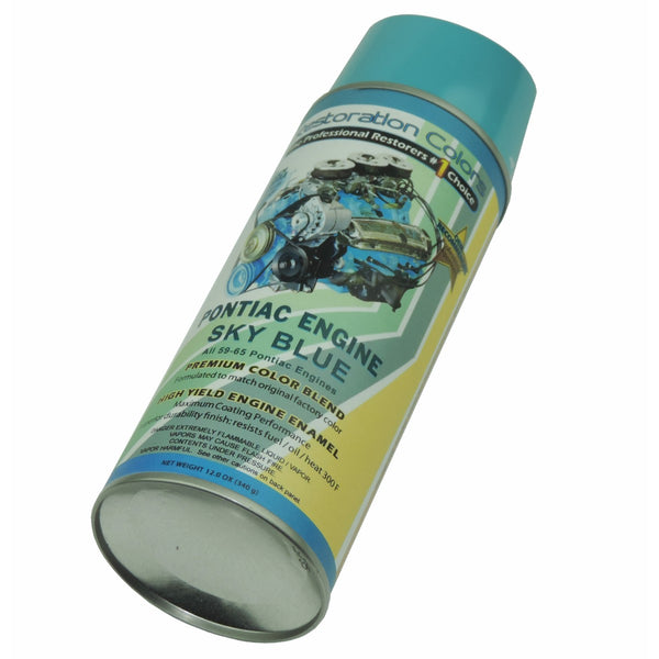 1959-65  Pontiac all V8 Engine Sky Blue Paint 1pc