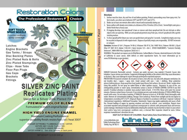 Silver Zinc Plating Look Spray Paint 1pc