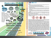 Silver Zinc Plating Look Spray Paint 1pc