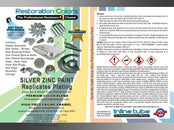 Silver Zinc Plating Look Spray Paint 1pc
