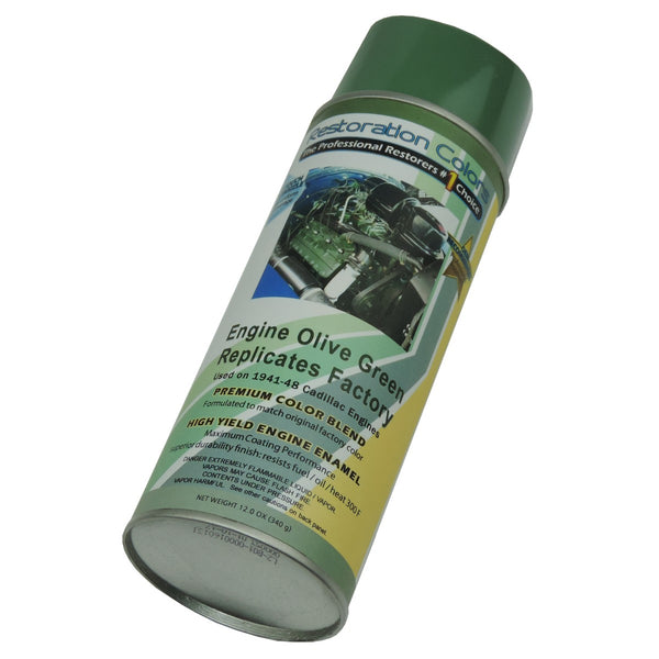1941-48 Cadillac Olive Green Engine Spray Paint 1pc