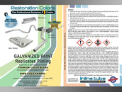 Silver Galvanized Zinc Plating Look Spray Paint 1pc