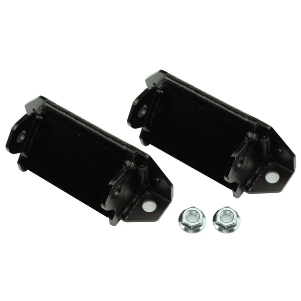 1964-72 Pontiac A-Body Solid Engine Motor Mount bare steel, for 389, 350, 400 Cid Pair