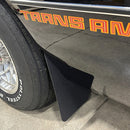 1970-81 F-body Pontiac Trans Am, Firebird, Chevrolet Camaro Body Fender / Quarter Panel Mud Flaps 4pc