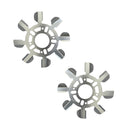 1964-87 GM A F X B G Body Brake Rotor Cooling Fan Mounts Between Rim And Rotor 2pc