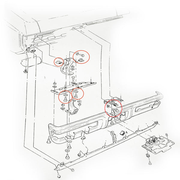 1970-72 Pontiac GTO Lemans Bumper Brackets To Body & Bumper To Bracket Mounting Hardware 24pc