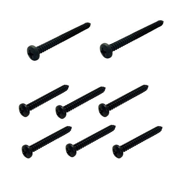 1970-72 Pontiac Lemans GTO Taillight Lens To Housing Mounting Screws Black 8pc