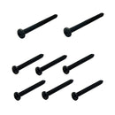 1970-72 Pontiac Lemans GTO Taillight Lens To Housing Mounting Screws Black 8pc