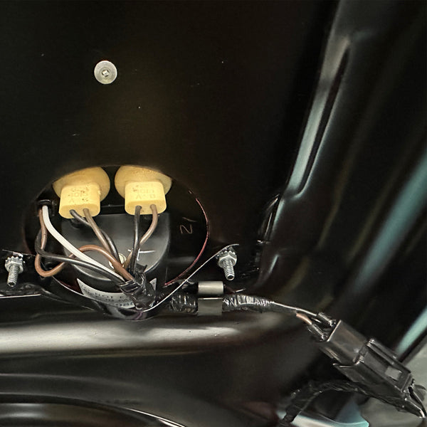 1968-72 Pontiac GTO Grand Prix Hood Tach Wiring Water Boots and Meter Screws, 9pc