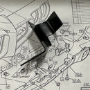 1970 Pontiac GTO Front Hood Release Pull Bracket Mounting Hardware 8pc