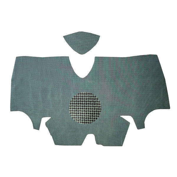 1970-71 Pontiac Firebird Trunk Mat Vinyl Gray Houndstooth