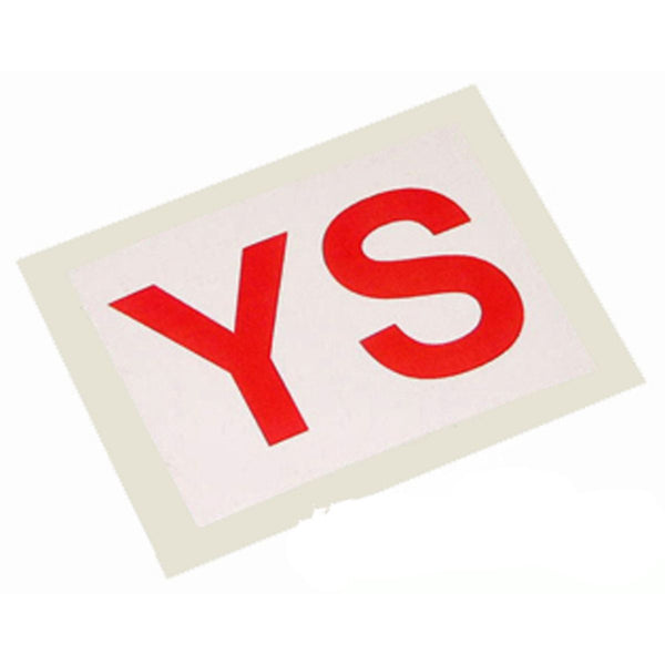 1970-71 Firebird/TA - YS Block Decal, 400cid, 300hp, 1972 250hp, 1973 230hp, 1975-76 180 hp L78, Automatic Trans, 1pc