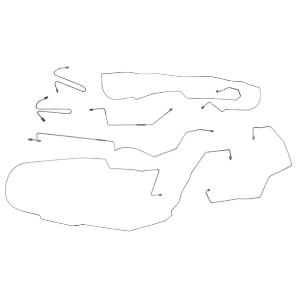 2002-05 Jeep Liberty Front Disc/Rear Drum Non ABS Complete Brake Line Kit, 7pc OE