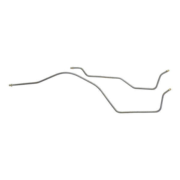 1976-82 Jeep CJ-5 1976-81 CJ-7, Quadratrack, 3/16" Rear Axle Brake Lines 2pc, OE Steel