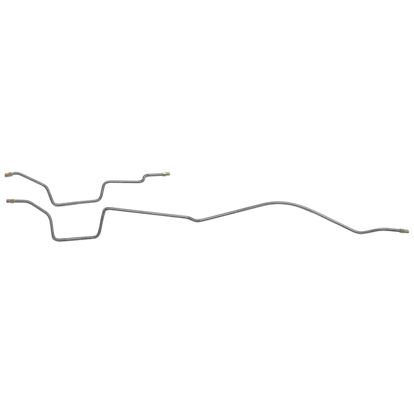1987-95 Jeep Wrangler YJ Power Brake 3/16" Rear Axle Brake Lines 2pc, OE Steel