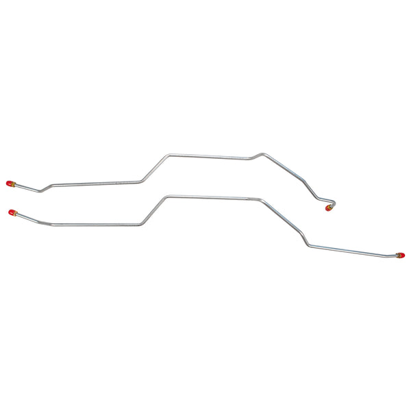 1972-73 Jeep Commando Trans Cooler Lines 2pc, OE Steel
