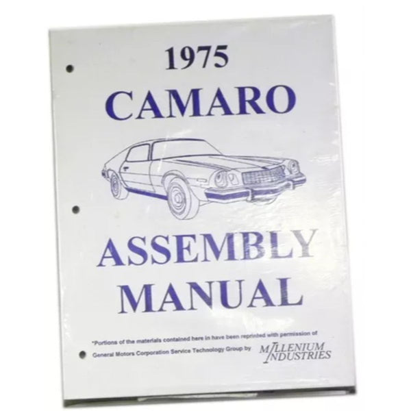 1975 Chevrolet Camaro Factory Assembly Manual