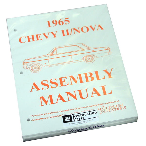 1965 Chevrolet Nova Chevy II Factory Assembly Manual