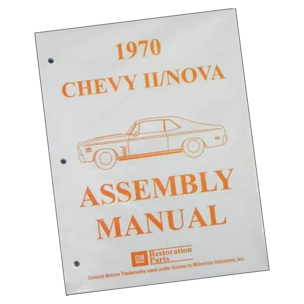 1970 Chevrolet Nova Chevy II Factory Assembly Manual