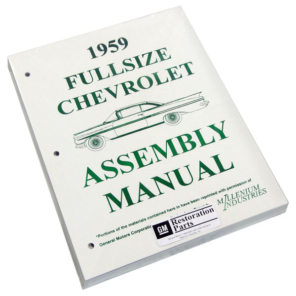 1959 Chevrolet Full Size Car Factory Assembly Manual
